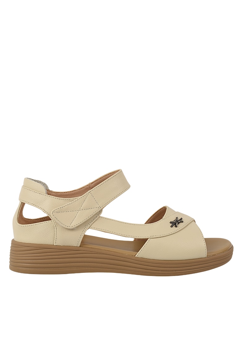Sandale casual - dama - 50027 crem - piele naturala 50027 - Crem