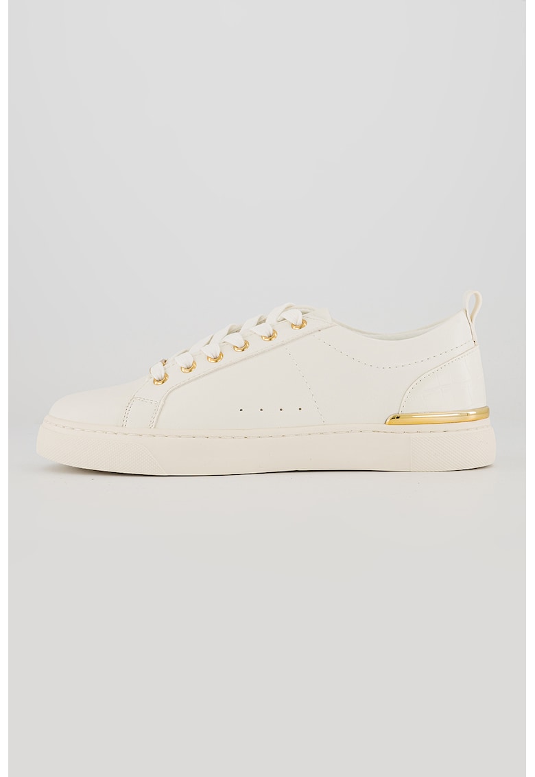 Pantofi sport de piele ecologica Dilathielle - Alb/Auriu