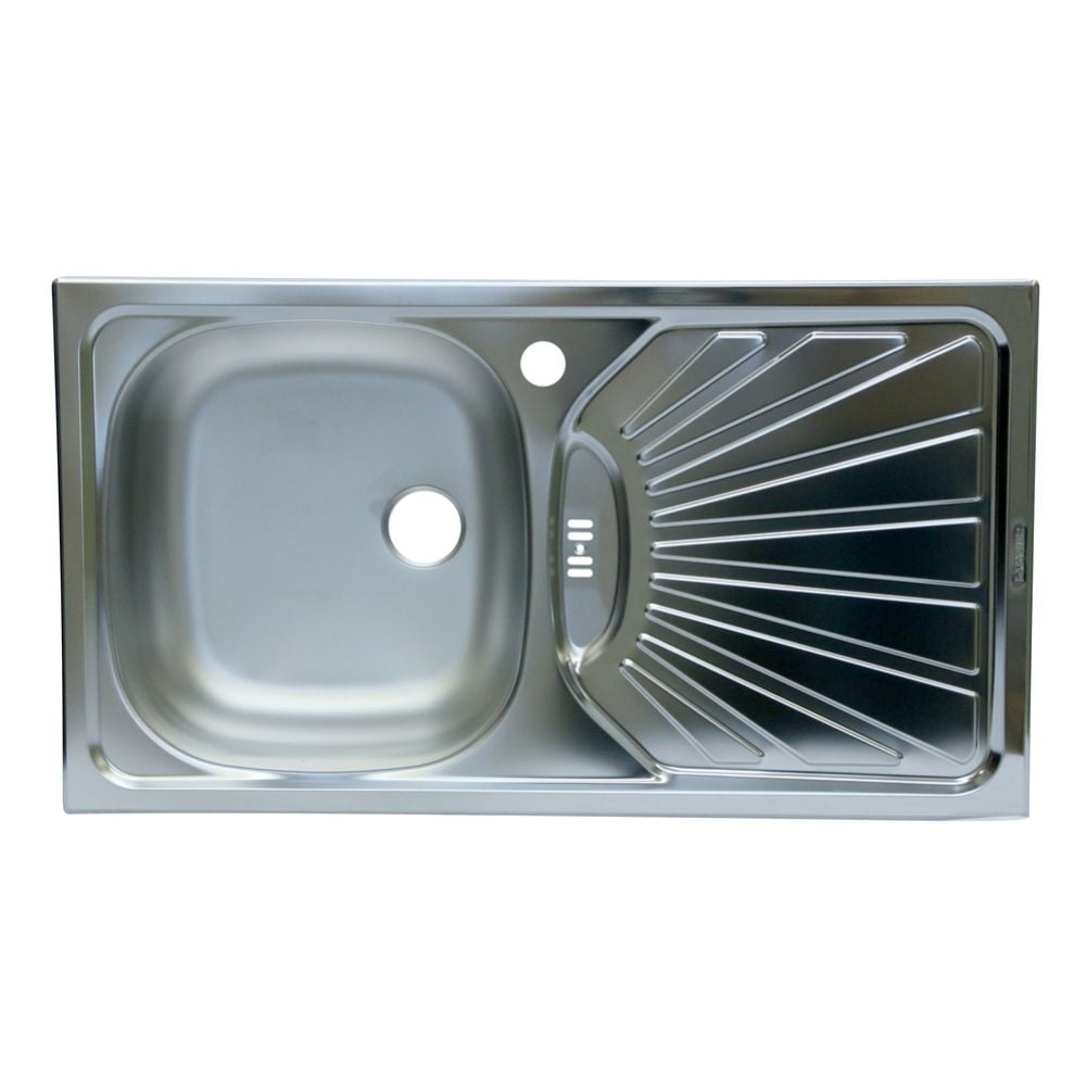 Oferte la Chiuveta inox Pyramis ET 78, cuva stanga, finisaj lucios, diametru valva 60 mm