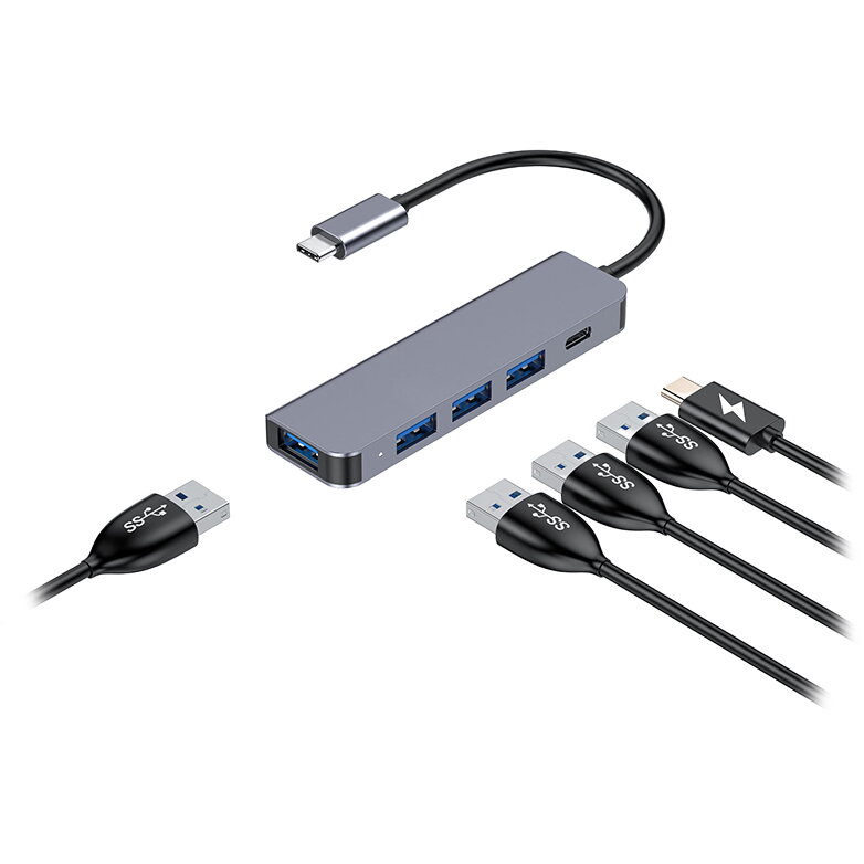 Oferte la Hub USB 5in1 USB-C 100W Alu