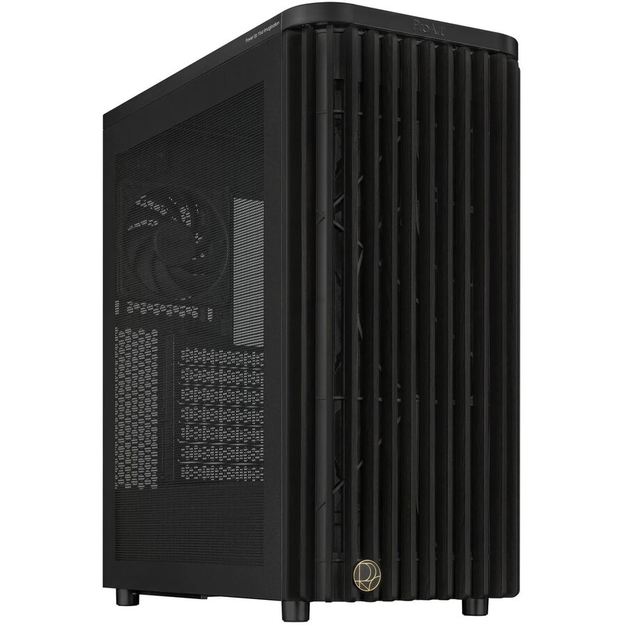 Carcasa ProArt PA401 Wood Edition Midi-Tower ATX Mesh-Panel Negru