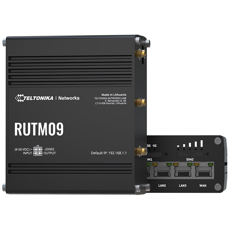 Oferte la Router Industrial RUTM09 4G LTE Dual SIM 4 x Gigabit RJ45 Negru