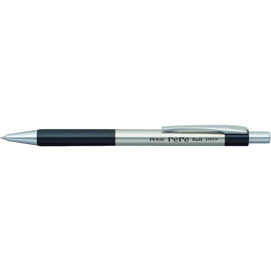 Oferte la Pix metalic PENAC Pepe, rubber grip, 0.7mm, accesorii negre - scriere albastra