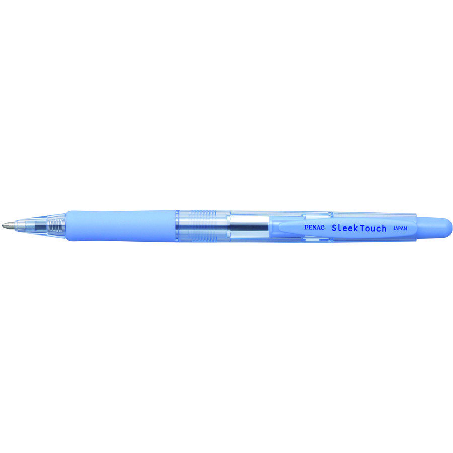 Oferte la Pix PENAC Sleek Touch, rubber grip, 1.0mm, accesorii albastru pastel - scriere albastra