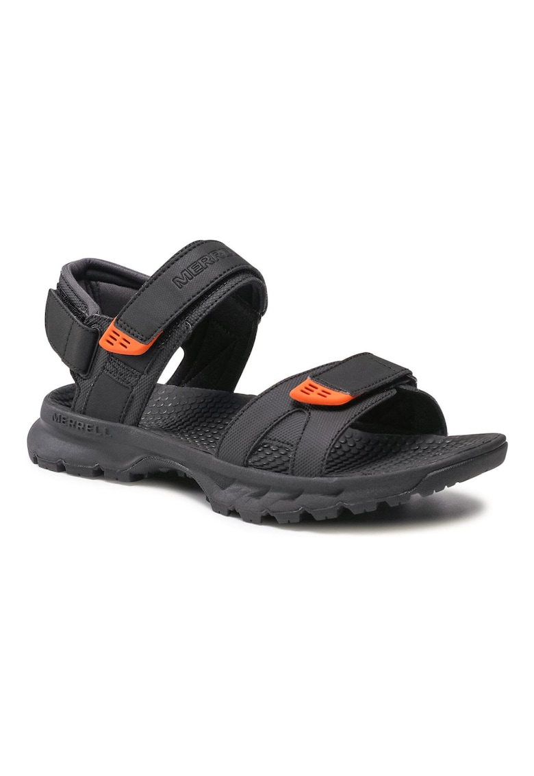 Oferte la Sandale barbati -  Piele ecologica - Negru