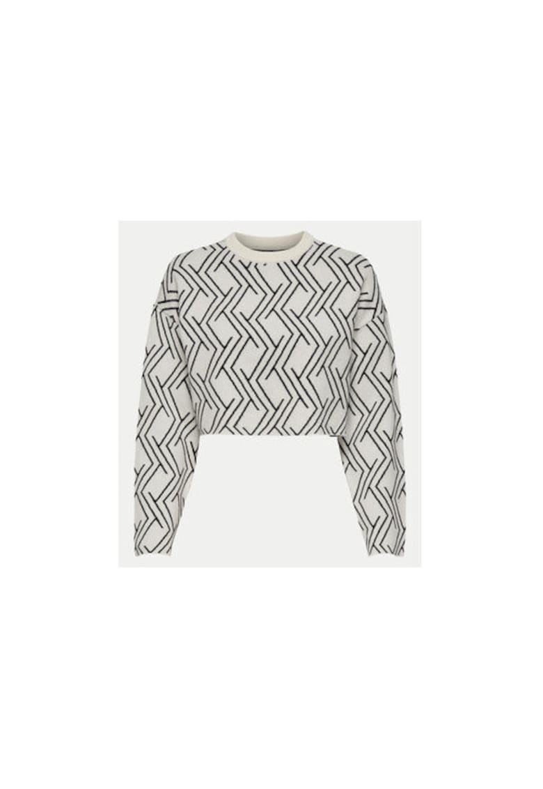 Pulover Anny 15338761 Bej Cropped Fit - Viscoza -