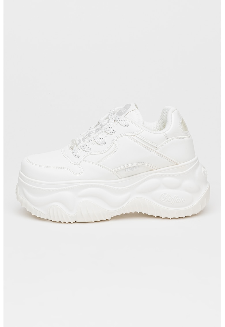 Pantofi sport de piele ecologica cu aspect masiv Blader One - Alb