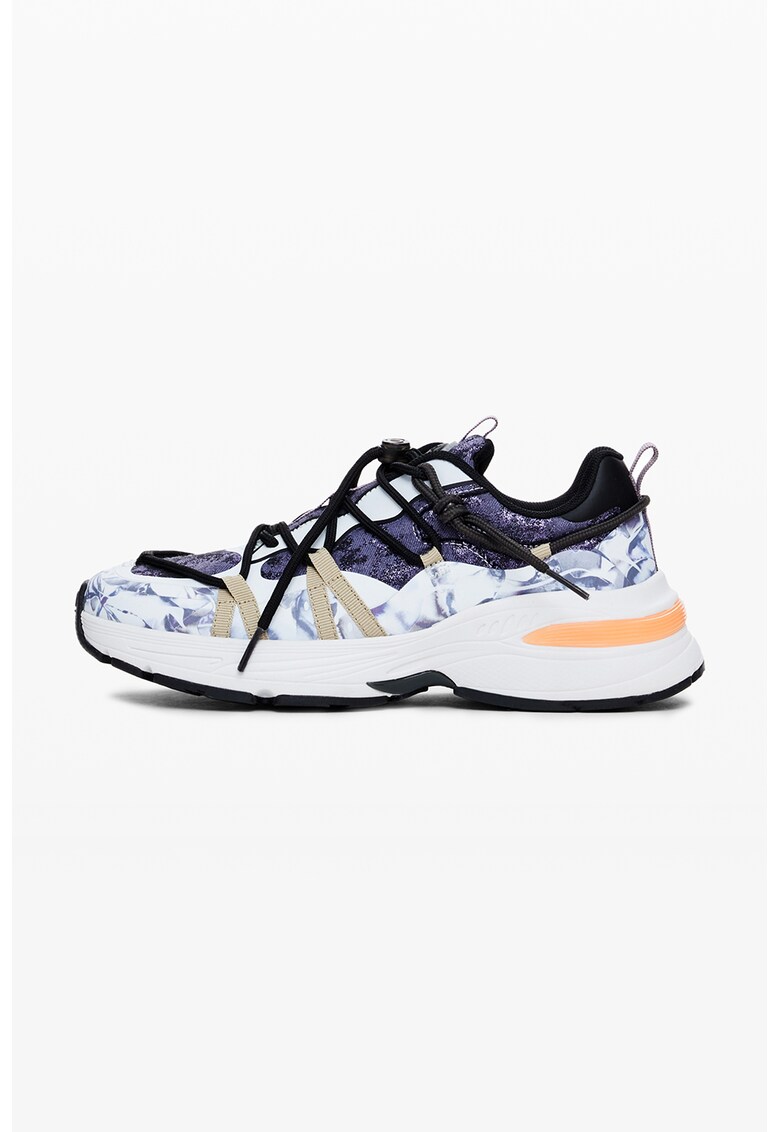 Pantofi sport cu garnituri textile - Violet/Albastru glaciar