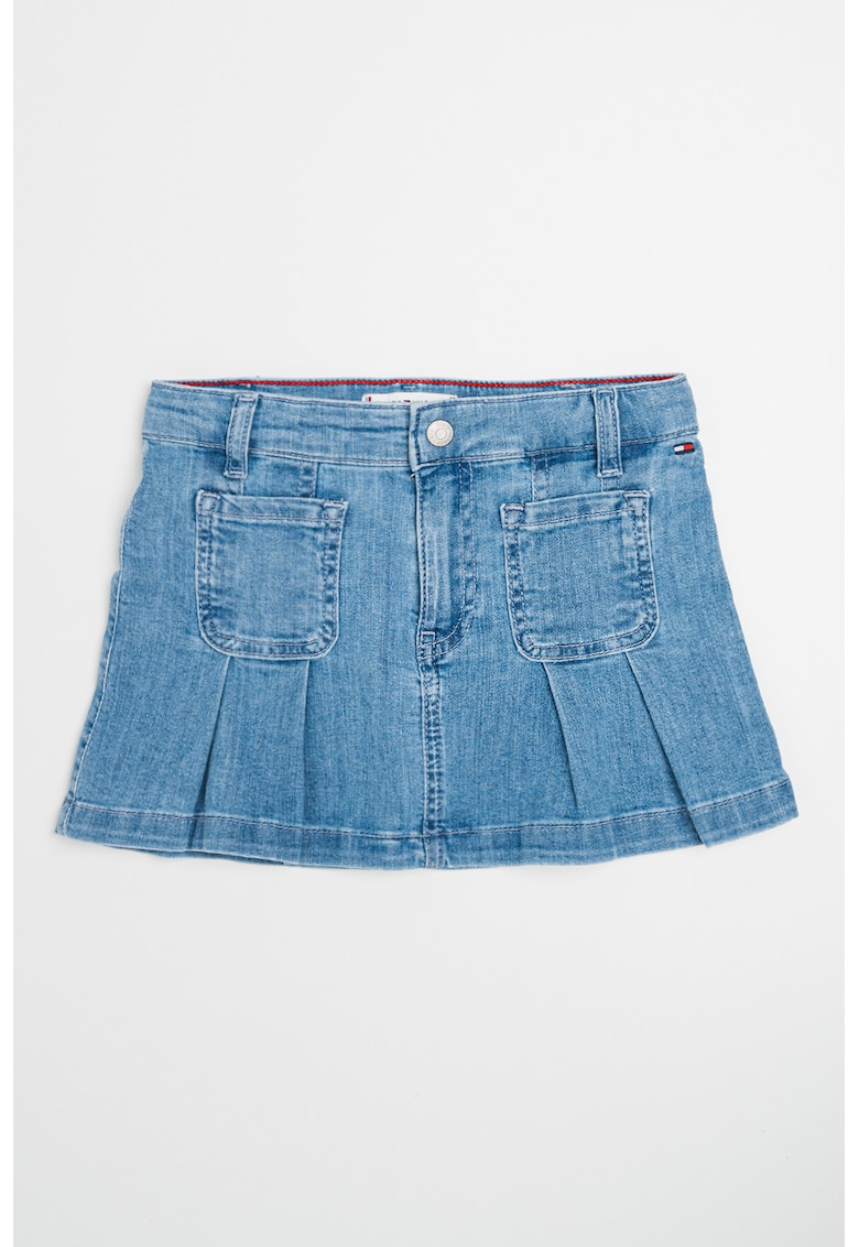 Oferte la Fusta scurta din denim - Albastru pastel