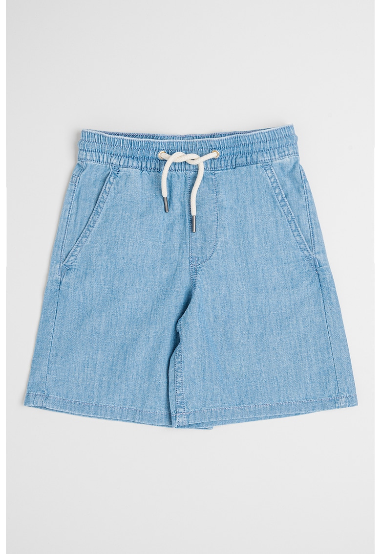 Oferte la Pantaloni scurti din chambray - Albastru deschis