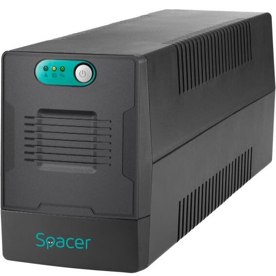 Oferte la UPS Line Interactive fara Management  800VA/480W AVR 2 Prize Schuko Indicatie Status cu LED 1 Baterie 12V/9Ah Negru