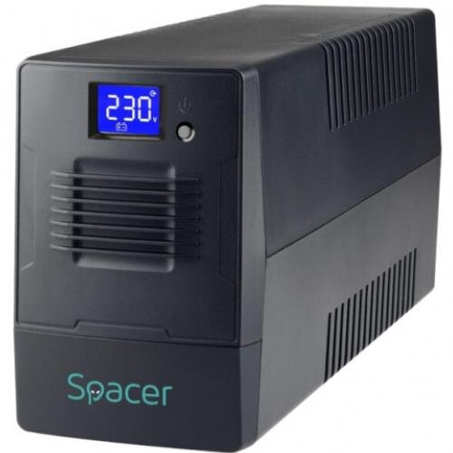 Oferte la UPS Line Interactive cu Management Display LCD 1000VA/600W AVR 4 Prize Schuko 2 Baterii 12V/7Ah Conector USB Combo RJ11/RJ45 Negru