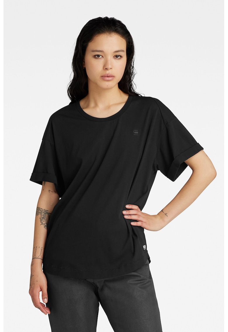 Oferte la Tricou lejer din bumbac organic - Negru
