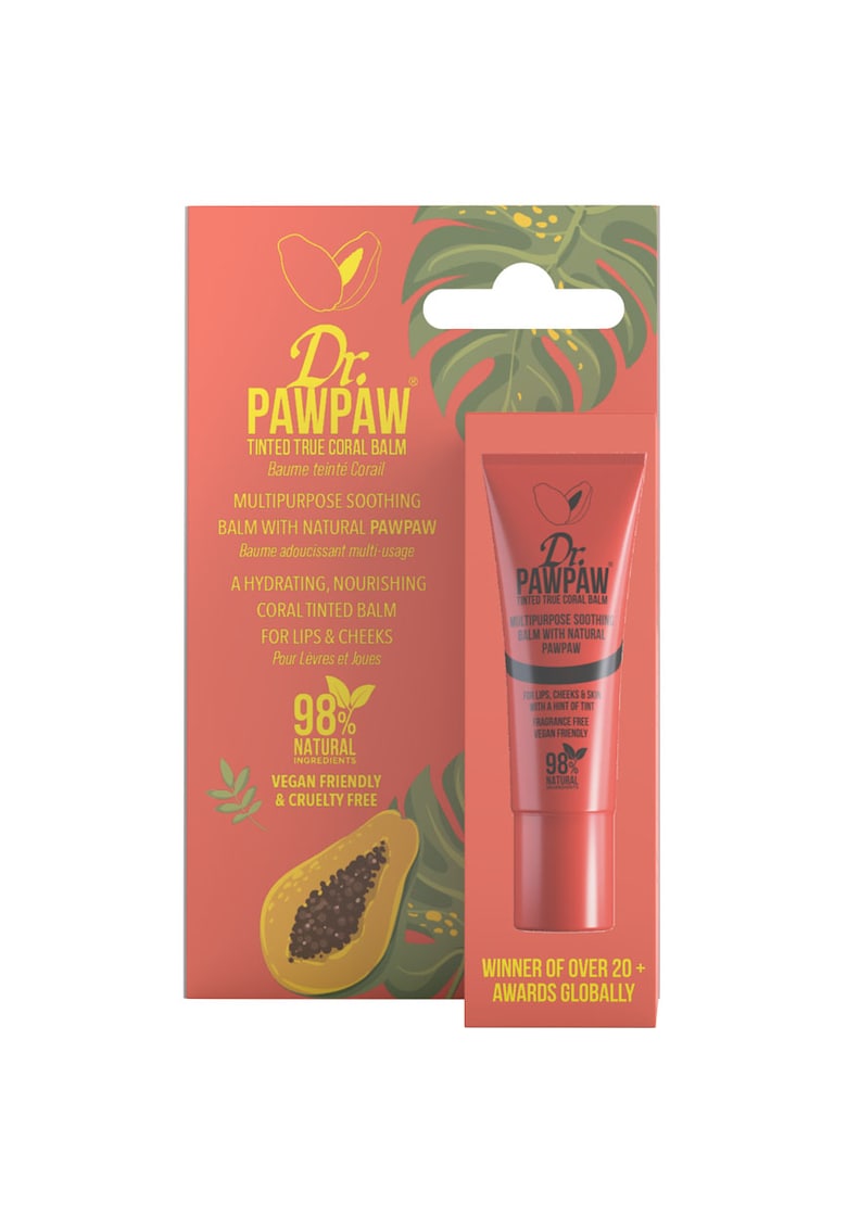 Oferte la Balsam multifunctional vegan Dr PawPaw True Coral - 10 ml