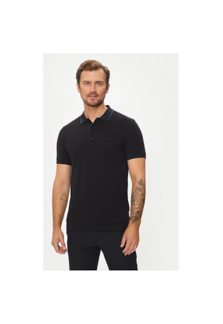 Tricou barbati - 304020285 - Bumbac - Negru - Negru