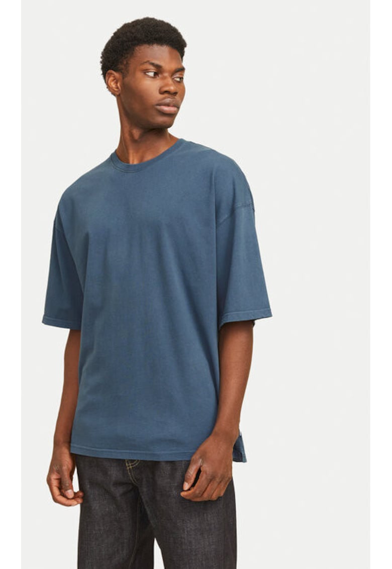 Tricou barbati - 304782978 - Bumbac - Albastru - Albastru