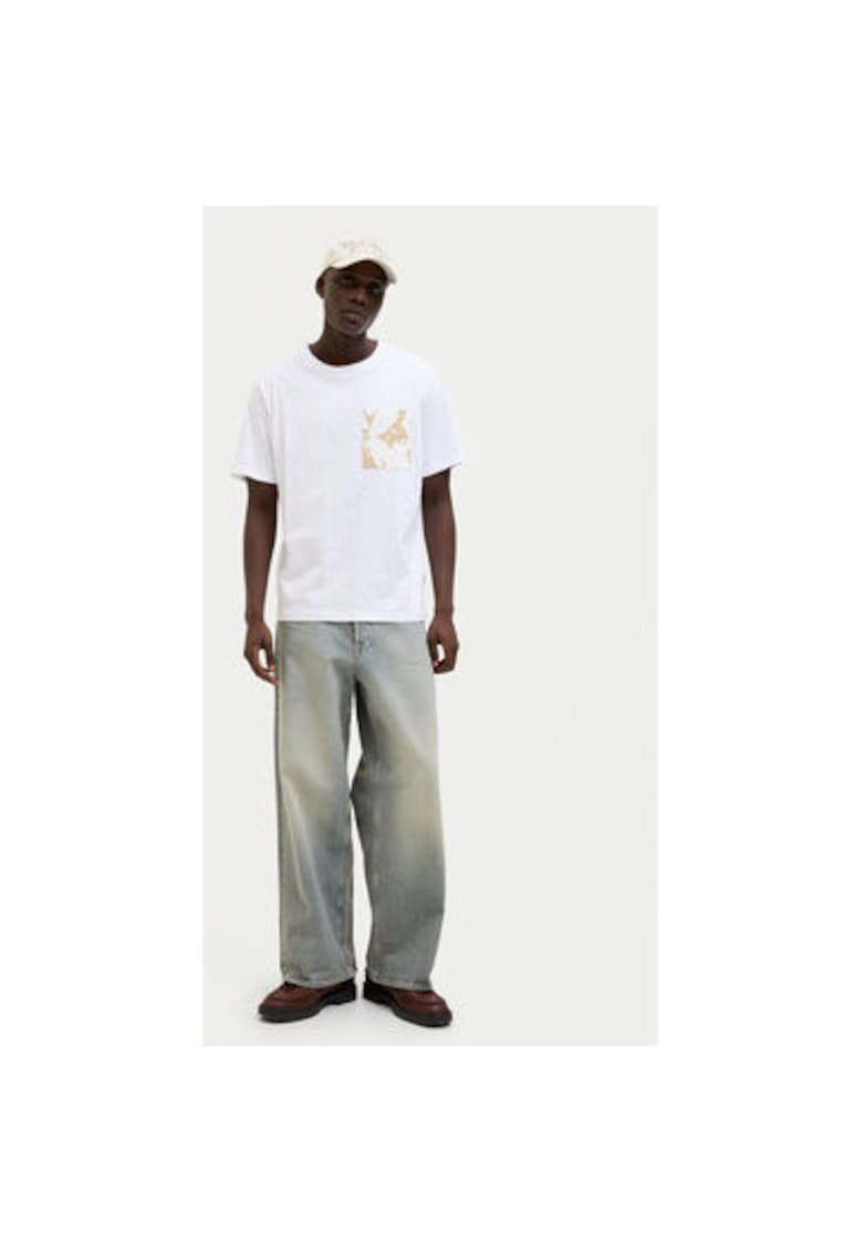 Oferte la Tricou barbati -  304778490 - Bumbac - Alb - Alb