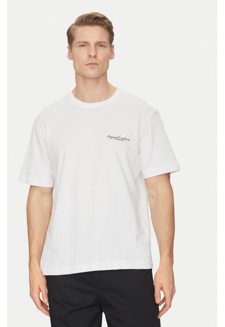 Oferte la Tricou barbati -  304778384 - Bumbac - Alb - Alb
