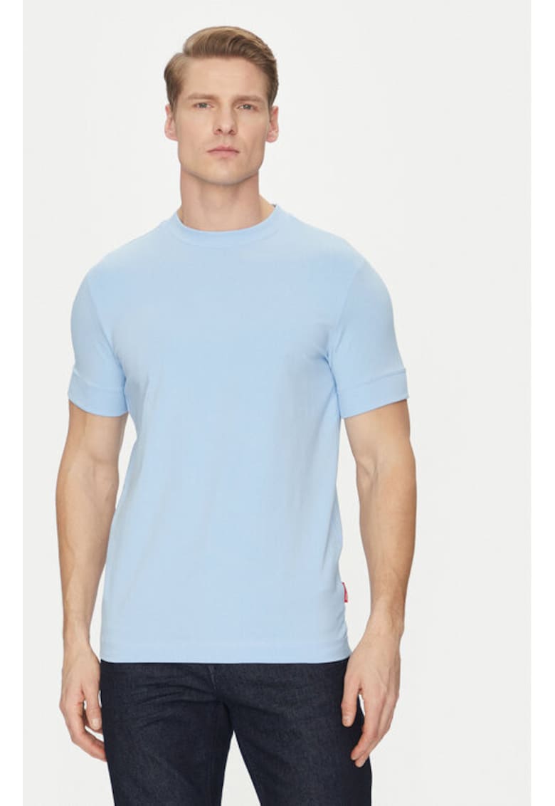 Tricou barbati - 304687853 - Bumbac - Albastru - Albastru