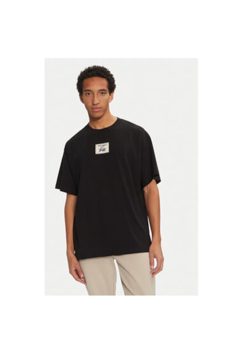 Tricou barbati - 304381942 - Bumbac - Negru - Negru