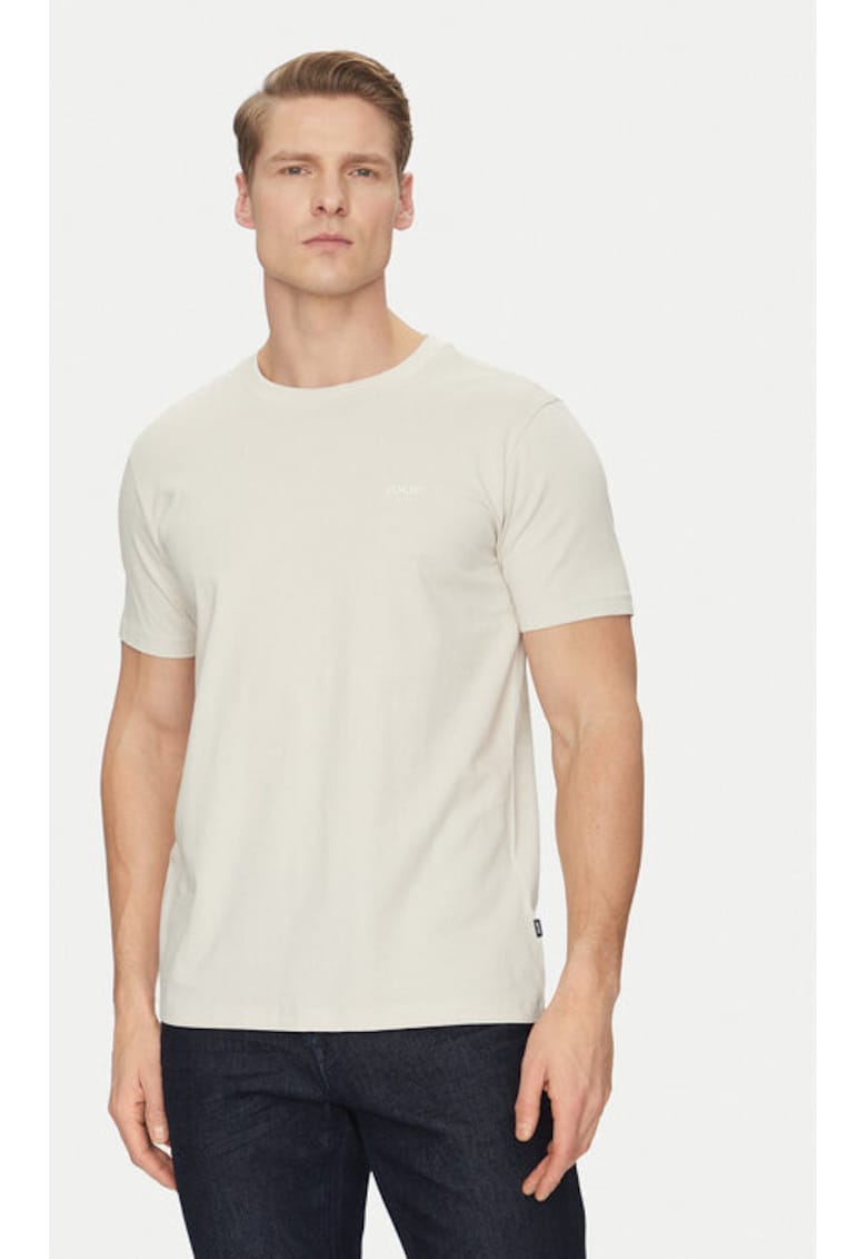 Tricou barbati - 304687808 - Bumbac - Bej - Bej