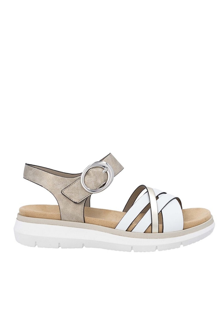 Sandale casual - dama -  D2K55-90 alb - piele ecologica