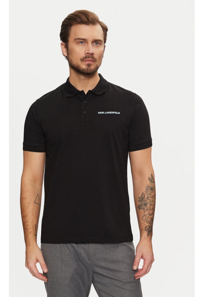 Tricou barbati - 304612893 - Bumbac - Negru - Negru