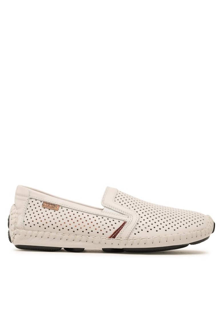 Tenisi barbati - Piele naturala - Alb - Alb