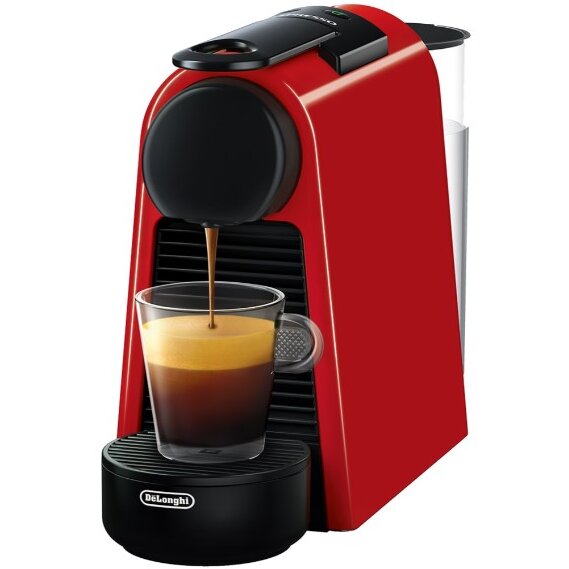 Oferte la Espressor Cafea Capsule Nespresso Essenza Mini EN85 R 0.6L 1260W 19Bar Negru-Rosu