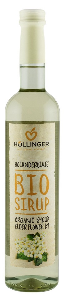Sirop bio din flori de soc, 500ml Hollinger