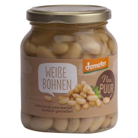 Oferte la Fasole alba bio, greutate bruta 350g Nur Puur