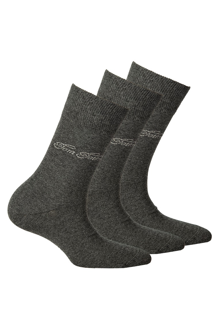 Oferte la Set de sosete lungi - 3 perechi - Gri inchis