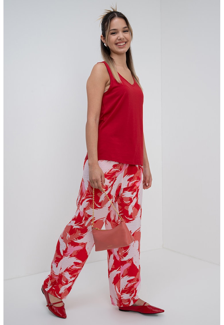 Oferte la Top din amestec de modal - Rosu vermillion
