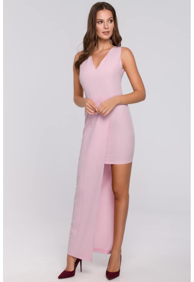 Oferte la Rochie lunga asimetrica - - Bej/Lila