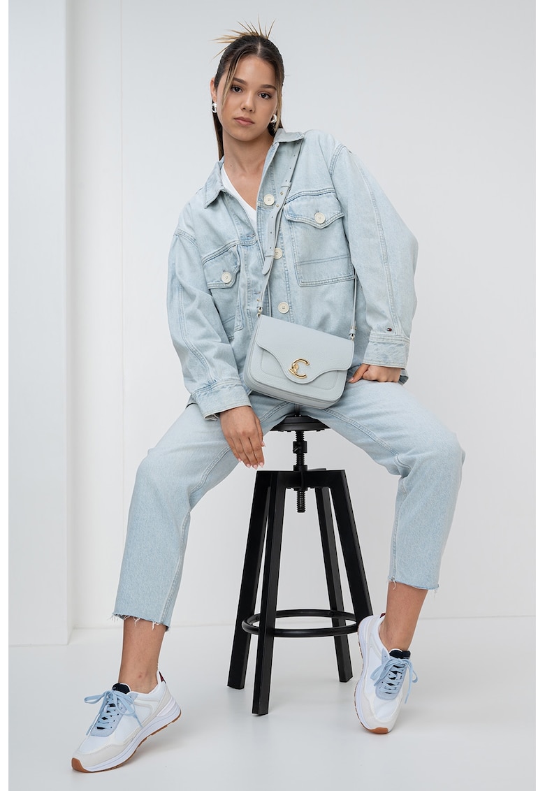 Oferte la Jacheta supradimensionata de denim - Albastru deschis