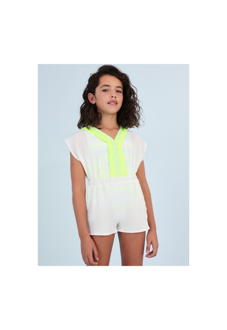 Salopeta copii - 302084333 - Poliester - Alb - Alb