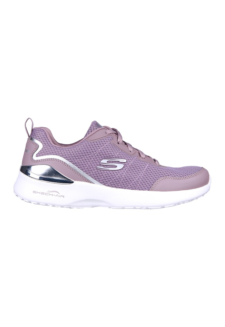 Pantofi sport cu insertii de piele ecologica Skech-Air Dynamight - Violet prafuit