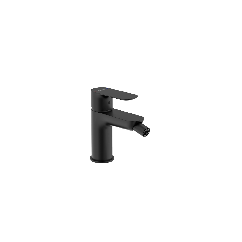 Oferte la Baterie bideu Roca Cala, monocomanda, negru mat, cartus ceramic