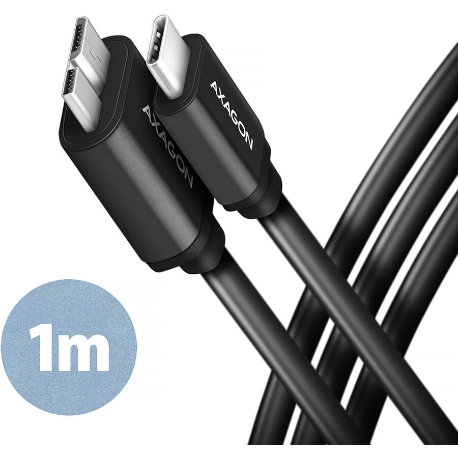 Oferte la Cablu de Date / Incarcare USB-Micro B la USB-C USB 3.2 Gen 1 3A 1M Negru