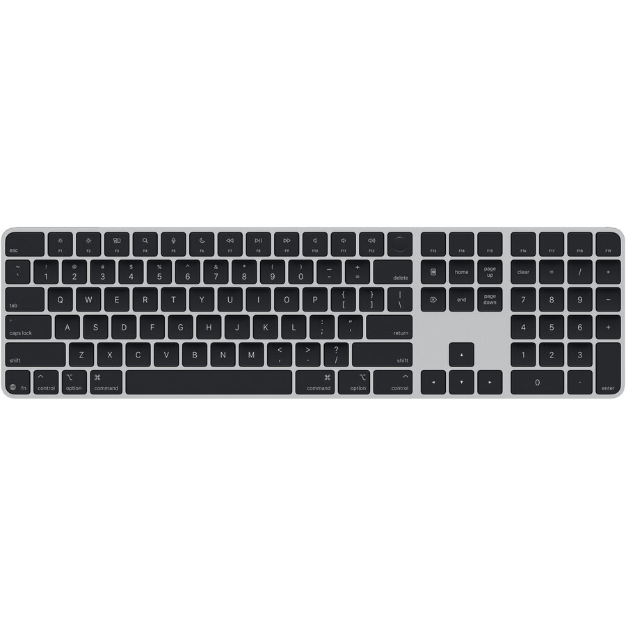 Tastatura Wireless Magic Keyboard cu Touch ID si Numeric Keypad Layout US English Negru/Gri