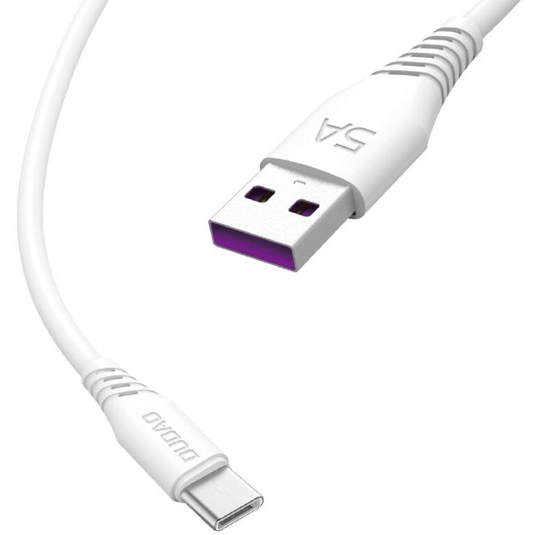 Cablu de date L2T, USB la USB-C, 5A, 2m, Quick Charge 3.0, Alb