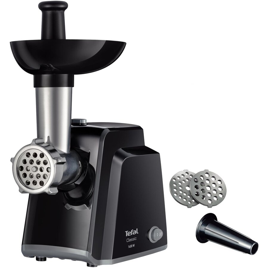 Oferte la Masina De Tocat Carne Tefal Classic Ne105838, 1400 W, 1.7 Kg/Min, Functie Reverse, 2 Site De Tocat
