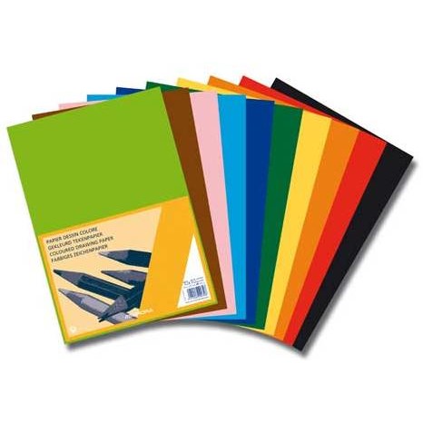 Oferte la Carton color A4, 120g/mp - 100 coli/top, AURORA Raphael -  10 culori intense