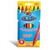 Oferte la Carioca super lavabila, varf subtire 2.6mm,  6 culori/cutie, CARIOCA Joy
