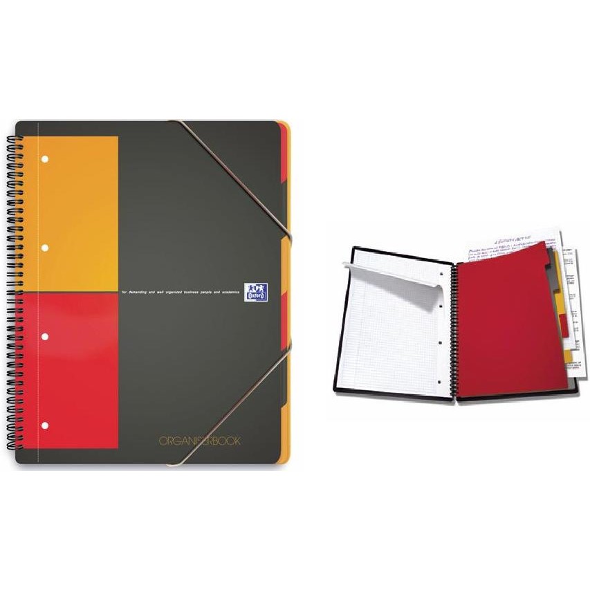 Oferte la Caiet cu spirala A4+, OXFORD International Organiserbook, 80 file-80g/mp, 4 perf., coperta PP - dict