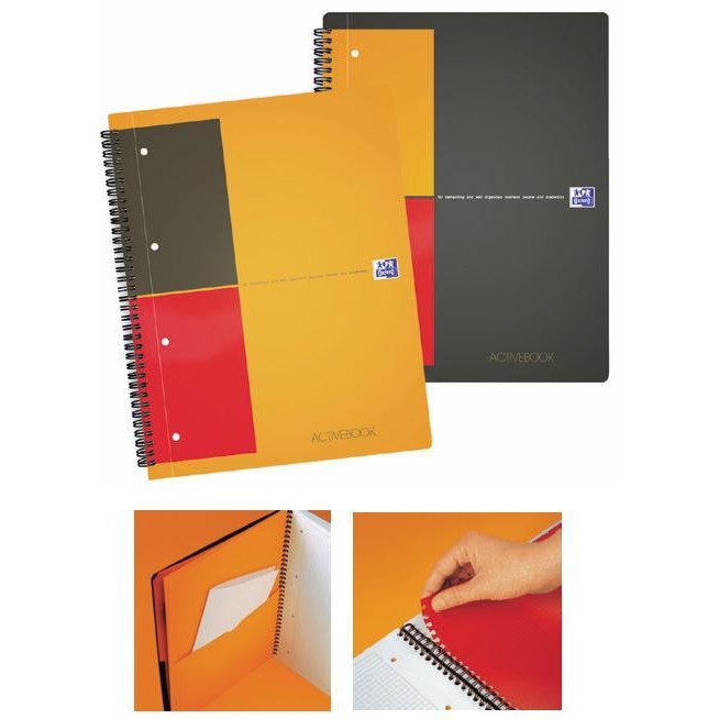 Oferte la Caiet cu spirala A4+, OXFORD International Activebook, 80 file-80g/mp, 4 perf., coperta PP - dictand