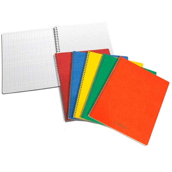 Oferte la Caiet cu spirala, A4, 60 file - 80g/mp, coperti carton cretat, AURORA - matematica