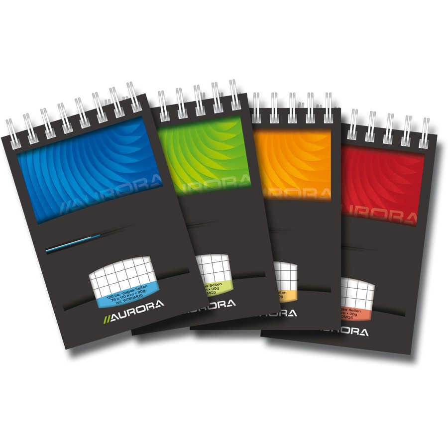 Oferte la Blocnotes cu spirala, A7,  60 file - 90g/mp, AURORA Mano - matematica