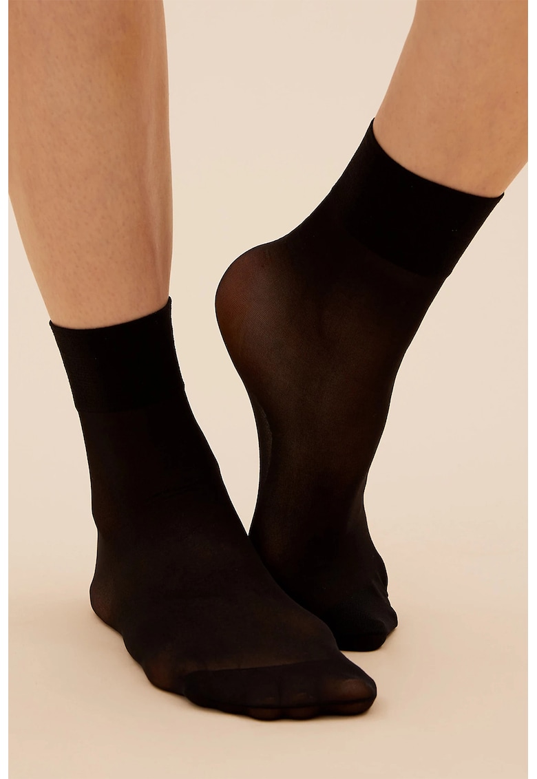 Oferte la Sosete ciorapi scurti 10 DEN - 4 perechi - Negru