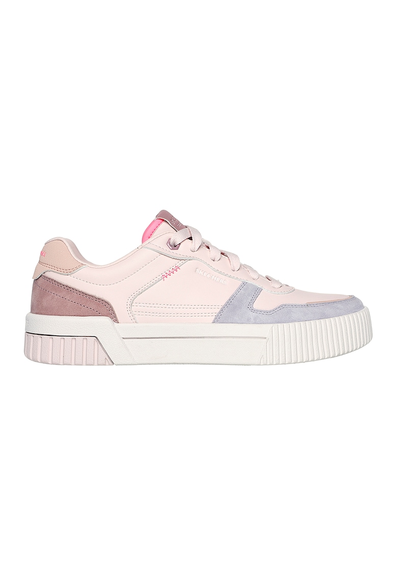 Pantofi sport cu garnituri de piele intoarsa Jade - Roz pal